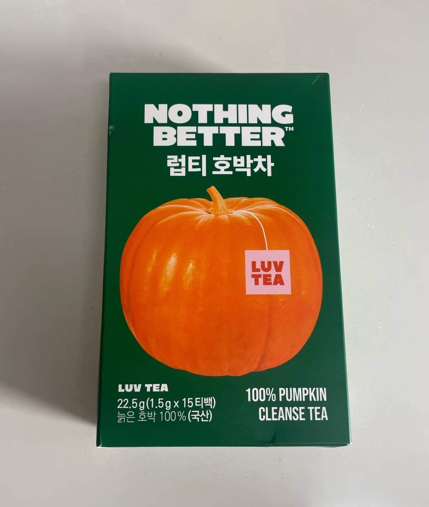 LUV TEA かぼちゃ茶のパッケージ表