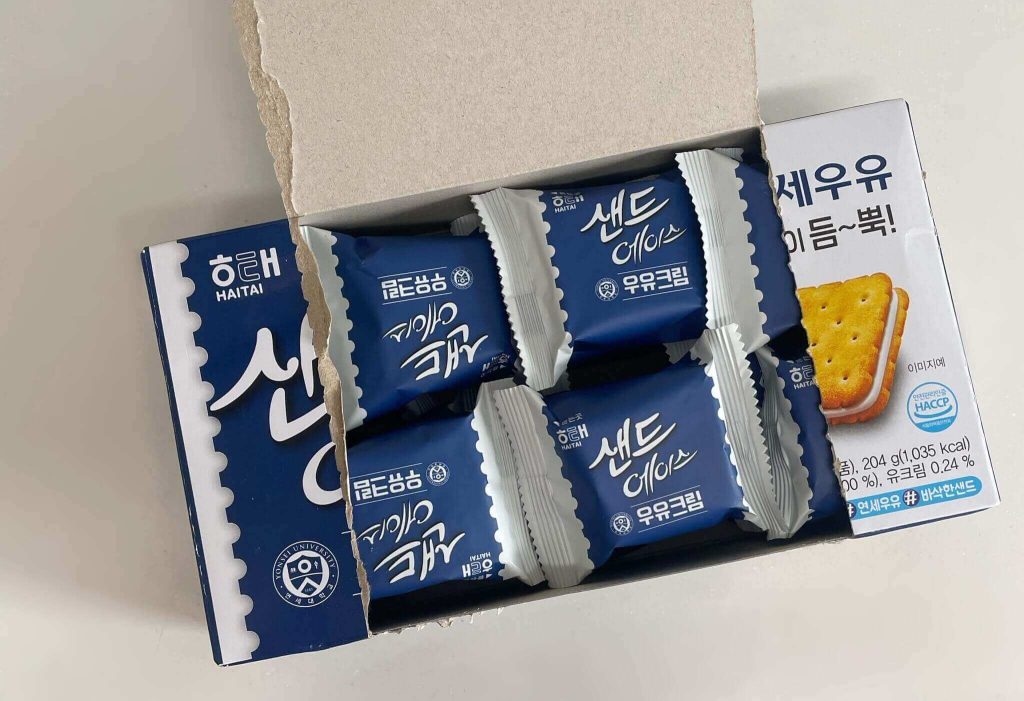 サンドエイス牛乳クリーム味の個包装