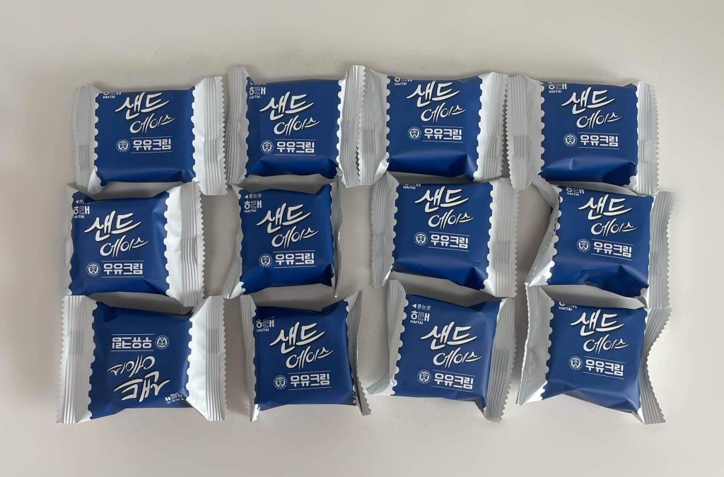 サンドエイス牛乳クリーム味の個包装12個